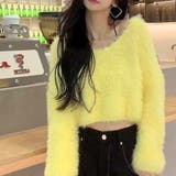 イエロー | ニット フェザーヤーン ショート丈 | Belle Cie