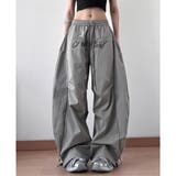 グレー | ワイドパンツ Y2K ゆるだぼ | Belle Cie