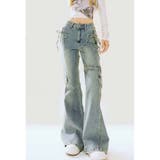 フレアパンツ デニムパンツ ブーツカット | Belle Cie | 詳細画像8 