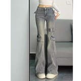 ヴィンテージブルー | フレアパンツ デニムパンツ ブーツカット | Belle Cie