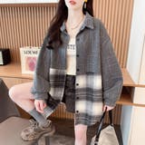 グレー | シャツ 羽織り シャツアウター | Belle Cie