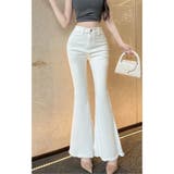 フレアデニムパンツ ジーンス デニム | Belle Cie | 詳細画像4 