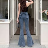 フレアデニムパンツ ジーンス デニム | Belle Cie | 詳細画像13 