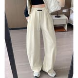 アイボリー | スウェットパンツ ワイド バレル | Belle Cie