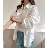 ホワイト | シャツ 羽織り オーバーシャツ | Belle Cie