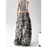 ワイドパンツ ルーズ 迷彩 | Belle Cie | 詳細画像6 