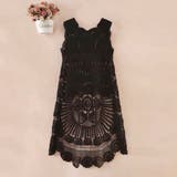 ブラック | クロシェ ワンピース ジレ | Belle Cie