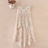 アイボリー | クロシェ ワンピース ジレ | Belle Cie