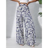 ワイドパンツ ウエストゴム 総柄 | Belle Cie | 詳細画像4 