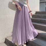 ラベンダー | スカート プリーツスカート ロング | Belle Cie