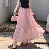 ピンク | スカート プリーツスカート ロング | Belle Cie
