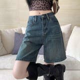 デニムハーフパンツ ハーフ ひざ丈 | Belle Cie | 詳細画像4 