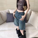 デニムハーフパンツ ハーフ ひざ丈 | Belle Cie | 詳細画像7 