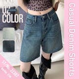 デニムハーフパンツ ハーフ ひざ丈 | Belle Cie | 詳細画像2 