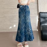 デニムスカート ロングスカート マーメイド | Belle Cie | 詳細画像5 