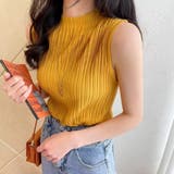 トップス ノースリーブ リブニット | Belle Cie | 詳細画像10 