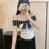 ベアトップ オフショル ボウタイ | Belle Cie | 詳細画像11 