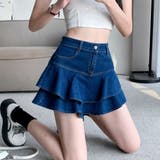 スカパン ティアード デニムパンツ | Belle Cie | 詳細画像4