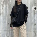 ブラック | Tシャツ トップス レース | Belle Cie