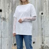 ホワイト | Tシャツ トップス レース | Belle Cie