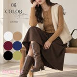 ヘンリーネックニット ヘンリーネックトップス レディースニット | Belle Cie | 詳細画像1