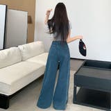 ワイドパンツ デニムパンツ バラ | Belle Cie | 詳細画像8 