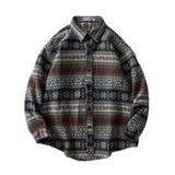 FF | ジャカード 柄シャツ 長袖 | At Marvelous