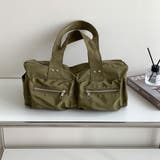 カーキ | バッグ 手提げ ボストンバッグ | Belle Cie