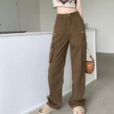 ブラウン | カーゴパンツ レディース ワイド | Belle Cie