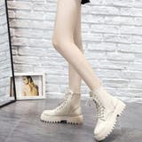 編み上げブーツ レディース 韓国ファッション | Belle Cie | 詳細画像10 