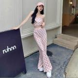 ピンク | カットプリーツ セットアップ レディース | Belle Cie