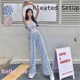 カットプリーツ セットアップ レディース | Belle Cie | 詳細画像1