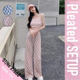 カットプリーツ セットアップ レディース | Belle Cie | 詳細画像2