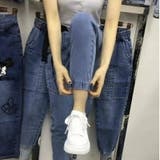 デニムジョガーパンツ ポケット付き ウエストゴム入り | Belle Cie | 詳細画像6