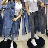 デニムジョガーパンツ ポケット付き ウエストゴム入り | Belle Cie | 詳細画像10
