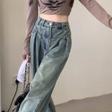 ワイドパンツ デニム デニムパンツ | Belle Cie | 詳細画像8