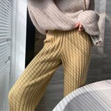 イエロー | ニット ニットパンツ リブ | Belle Cie