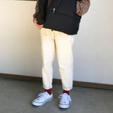 オフベージュ | チノパン レディース テーパードパンツ | Belle Cie