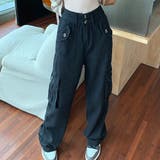 ブラック | カーゴパンツ ズボン ロングパンツ | Belle Cie
