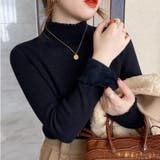 ブラック | シャギーニット 裏シャギー ニット | Belle Cie