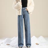 裏シャギー デニムパンツ ジーパン | Belle Cie | 詳細画像4 