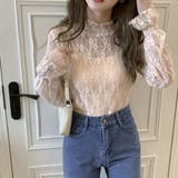 アイボリー | レース Tシャツ レディース | Belle Cie