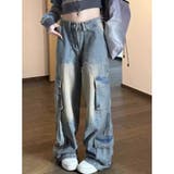 デニムカーゴパンツ デニムパンツ カーゴパンツ | Belle Cie | 詳細画像5