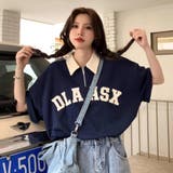 Tシャツ ハーフジップ 半袖 | Belle Cie | 詳細画像12 