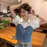 ホワイト | トップス 半袖 ビスチェ | Belle Cie
