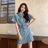 デニムワンピース ワンピース ツイル | Belle Cie | 詳細画像5 