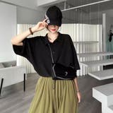 ブラック | ビッグシルエット ブラウス レディース | Belle Cie