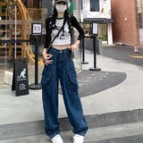 カーブパンツ レディース ワイド | Belle Cie | 詳細画像5