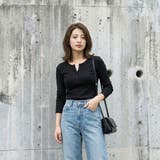 カットソー ヘンリーネックTシャツ レディース | Belle Cie | 詳細画像2 