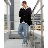 【快適ストレッチ】ウエストゴムルーズテーパードパンツ | atONE | 詳細画像38